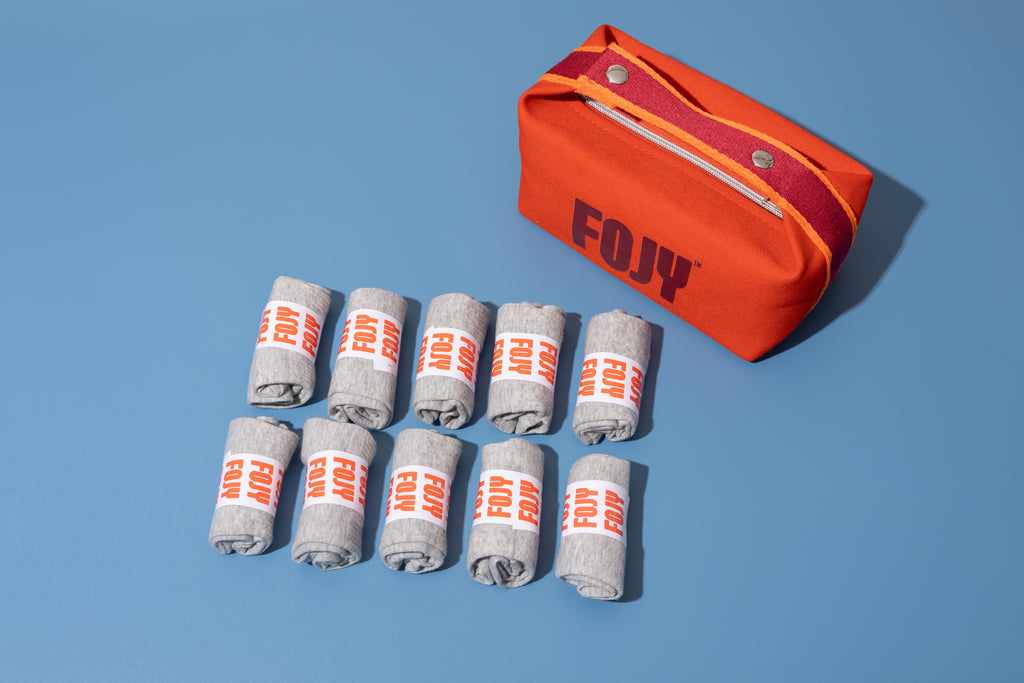 طاقم جوارب فوجي قصير – رصاصي | 10 قطع